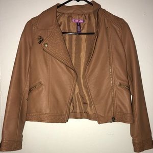 Bloomingdales Girls Pleather Jacket